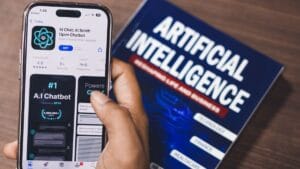 AI shopping assistant on a mobile phone