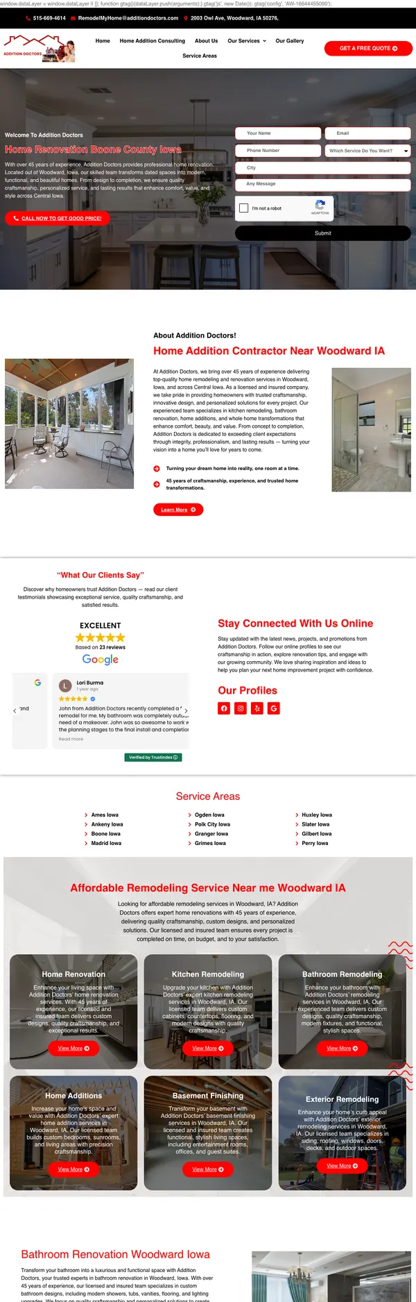 additiondoctors.com website screenshot
