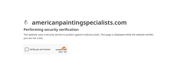 americanpaintingspecialists.com website screenshot