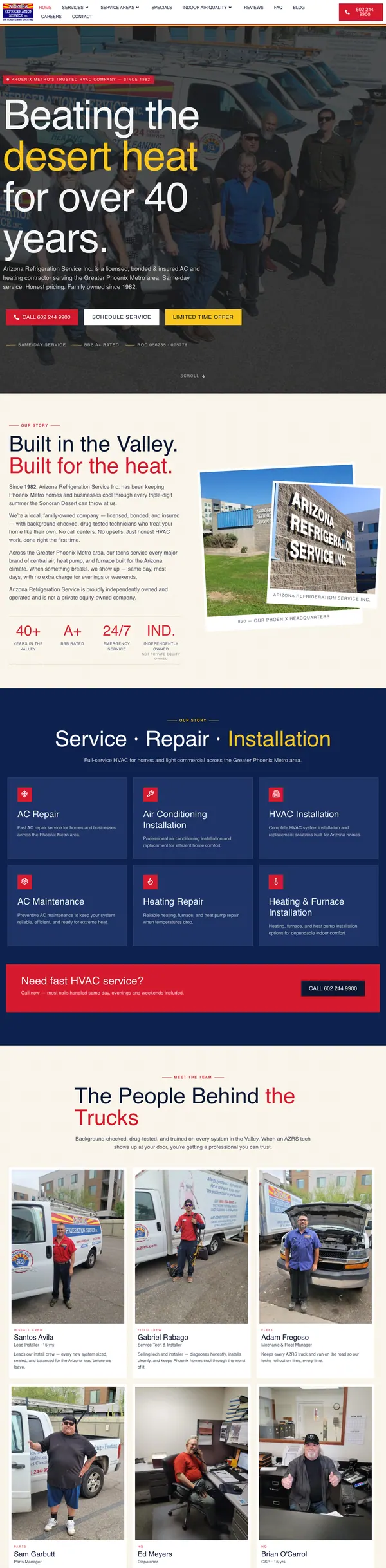 azrs.com website screenshot