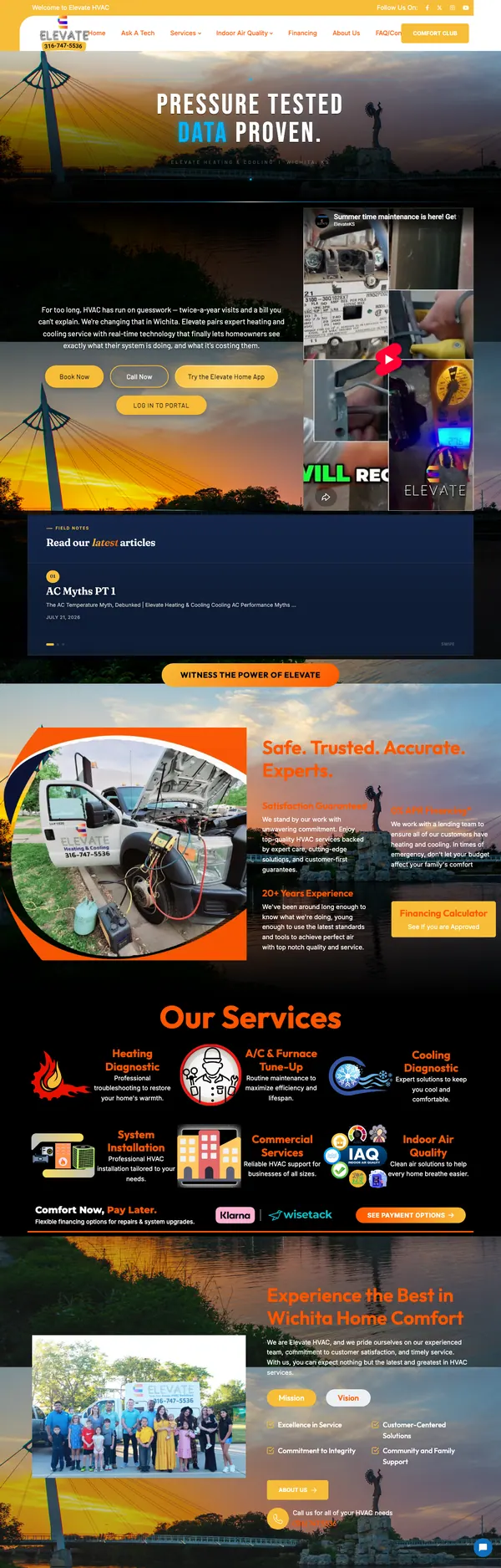 elevateks.com website screenshot