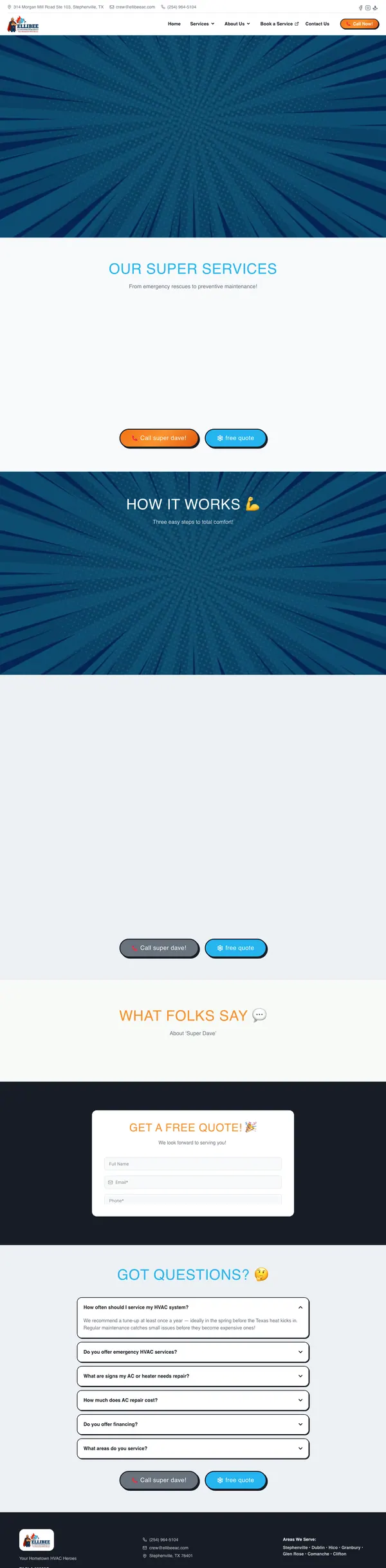 ellibeeac.com website screenshot