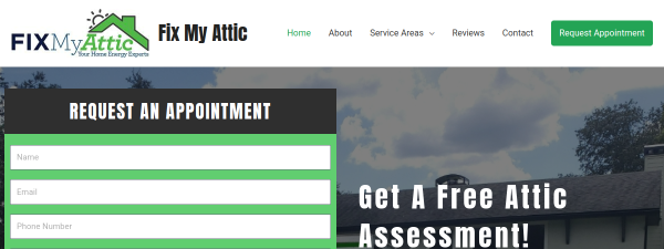 fixmyattic.com website screenshot