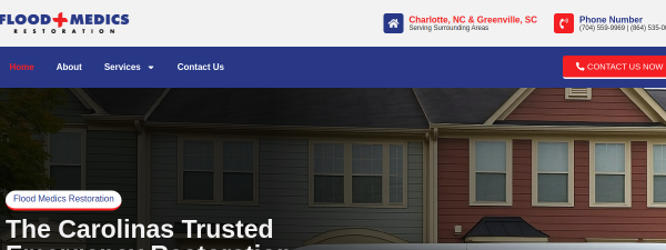 floodmedicsrestoration.com website screenshot