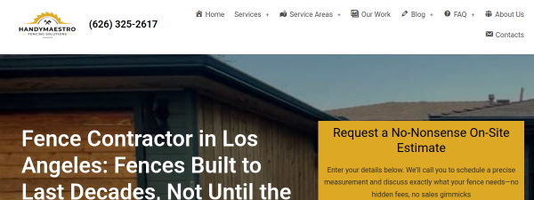 handymaestro.com website screenshot