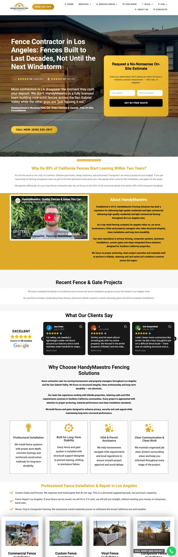 handymaestro.com website screenshot