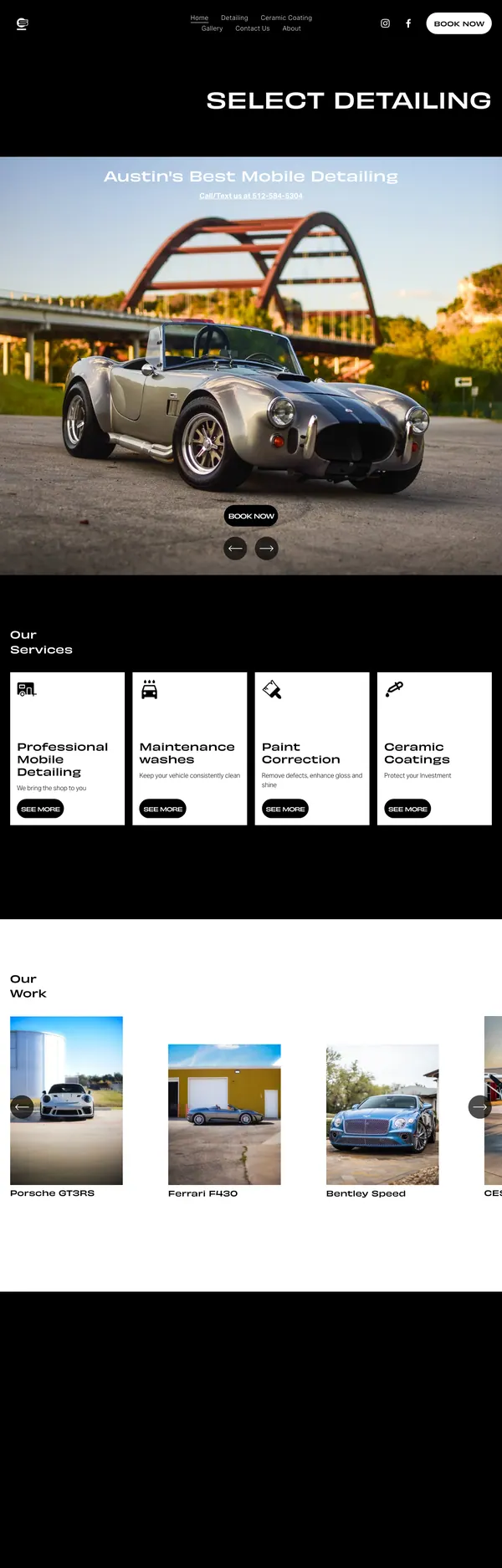 selectdetailingaustin.com website screenshot