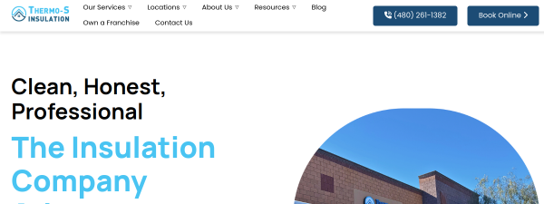 thermoshieldinsulation.com website screenshot