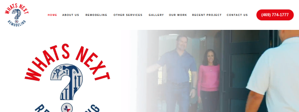 whatsnextremodeling.com website screenshot