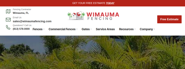 wimaumafencing.com website screenshot