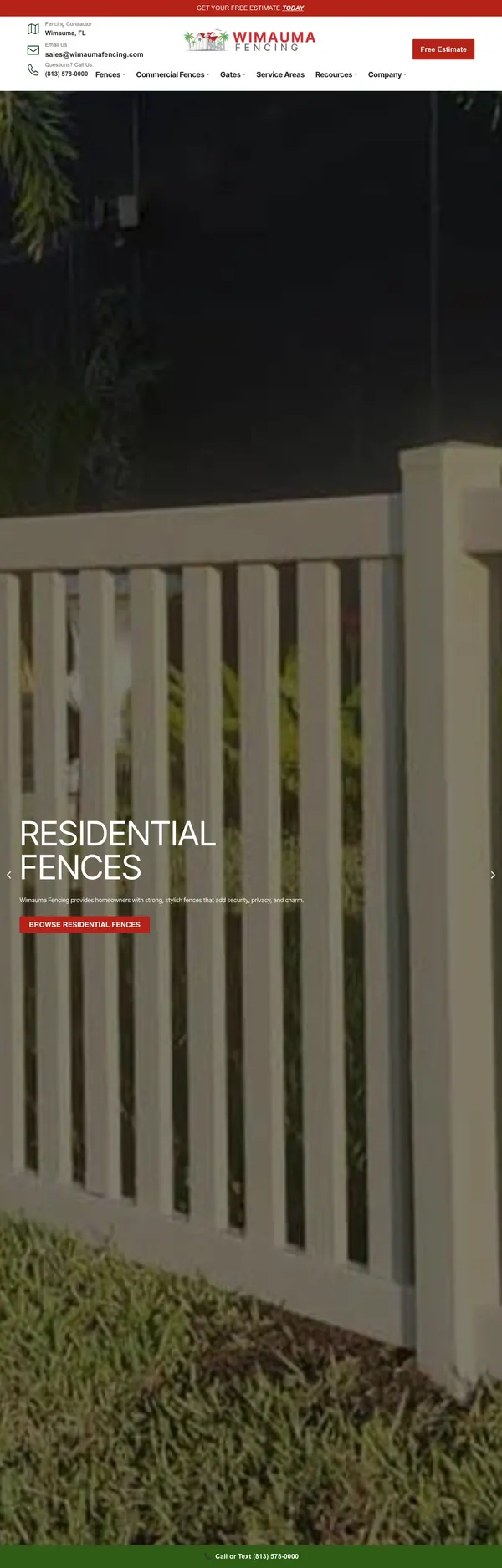 wimaumafencing.com website screenshot