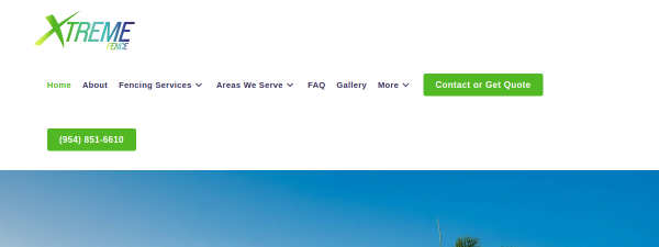 xtremefencefl.com website screenshot